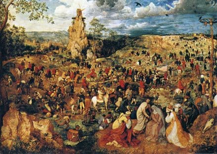 Bruegel the Elder, Pieter: Christ Carrying the Cross. Religious Fine Art Print/Poster. Sizes: A4/A3/A2/A1 (00872)