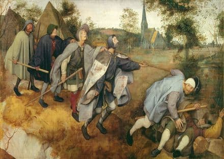 Bruegel the Elder, Pieter: Parable of the Blind. Fine Art Print/Poster. Sizes: A4/A3/A2/A1 (003599)