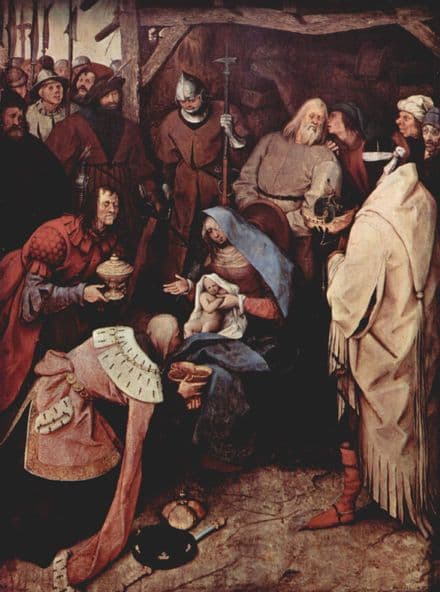 Bruegel the Elder, Pieter: The Adoration of the Kings. Fine Art Print/Poster. Sizes: A4/A3/A2/A1 (00869)