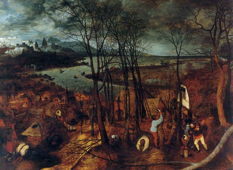 Bruegel the Elder, Pieter: The Gloomy Day. Fine Art Print/Poster. Sizes: A4/A3/A2/A1 (00866)
