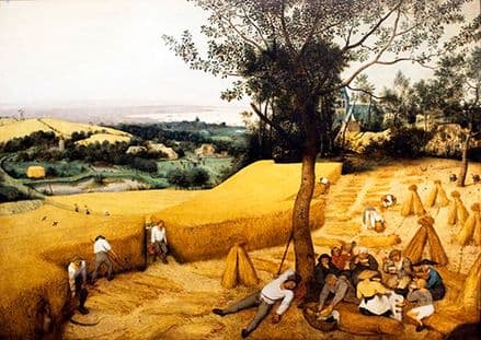 Bruegel the Elder, Pieter: The Harvesters. Fine Art Print/Poster. Sizes: A4/A3/A2/A1 (002006)
