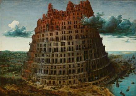 Bruegel the Elder, Pieter: The Tower of Babel. Fine Art Print/Poster. Sizes: A4/A3/A2/A1 (002009)