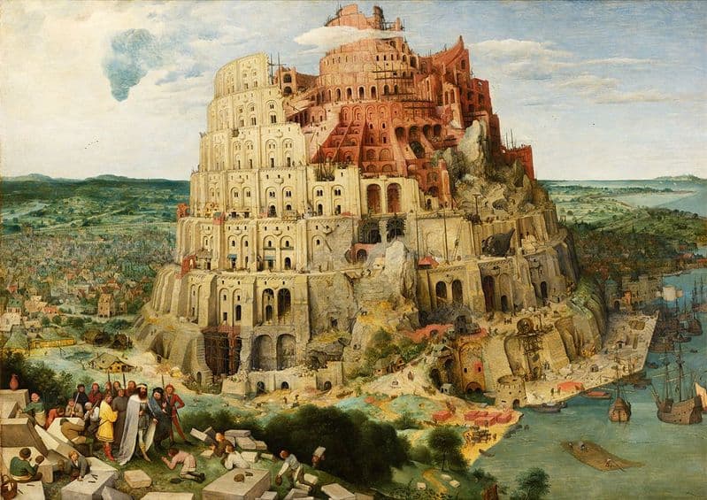 Bruegel the Elder, Pieter: The Tower of Babel. Fine Art Print/Poster. Sizes: A4/A3/A2/A1 (00403)