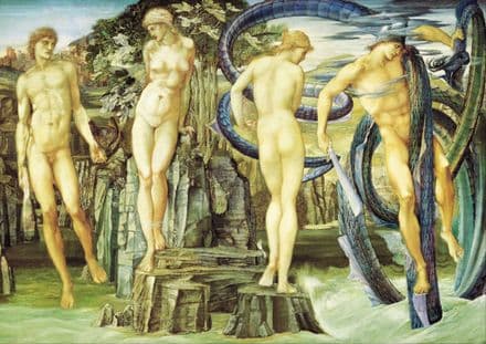 Burne-Jones, Sir Edward Coley: Perseus and Andromeda. Fine Art Print/Poster (4355)