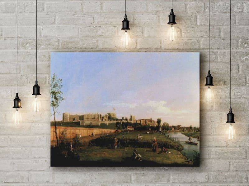 Canaletto: Windsor Castle. Fine Art Canvas.