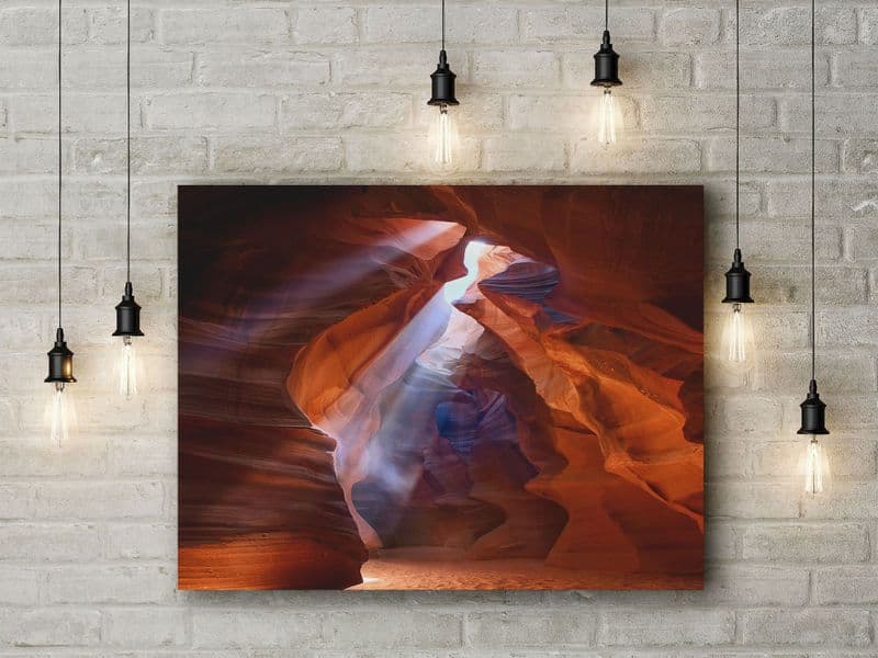 Canyon Sunbeams by Roman Golubenko. Arizona, USA Grand Canyon Photographic Art Canvas