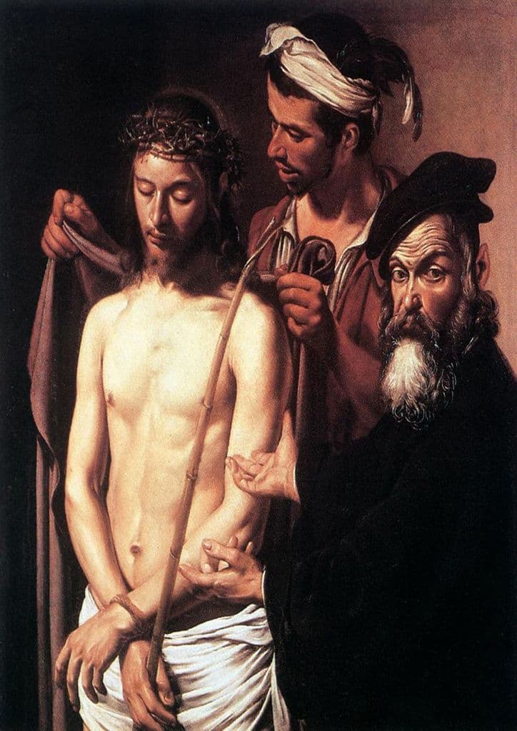 Caravaggio, Michelangelo Merisi da: Ecce Homo. Fine Art Print/Poster. Sizes: A4/A3/A2/A1 (001485)
