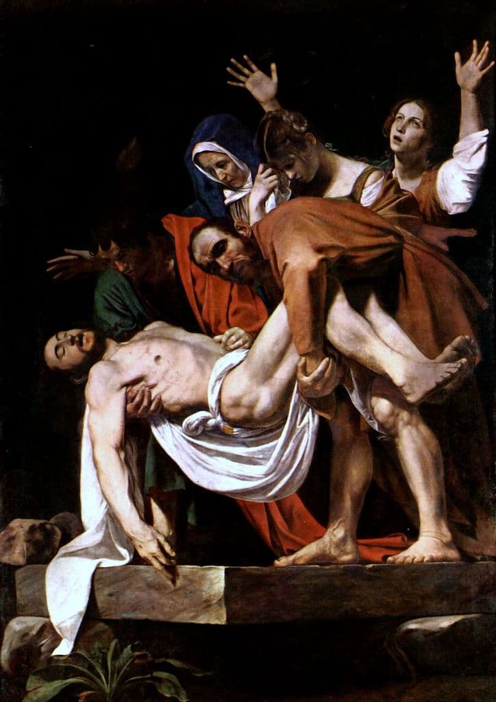 Caravaggio, Michelangelo Merisi da: Entombment. Fine Art Print/Poster. Sizes: A4/A3/A2/A1 (001484)