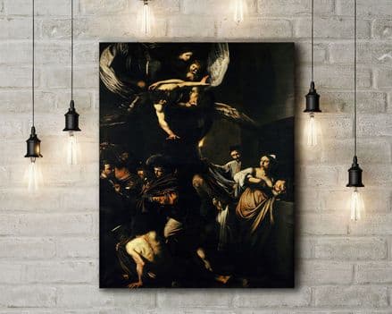Caravaggio: The Seven Works of Mercy. Fine Art Canvas.