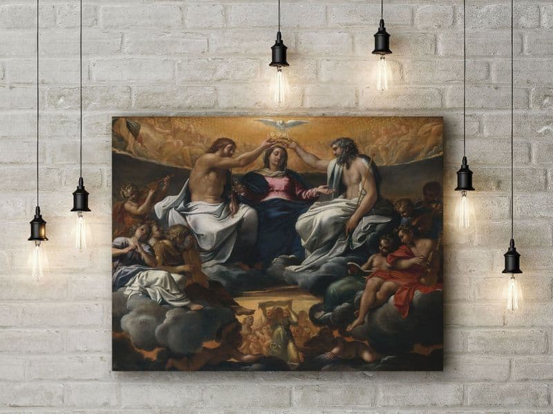 Carracci: The Coronation of the Virgin. Fine Art Canvas.