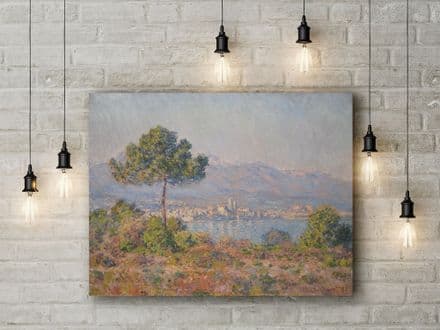 Claude Monet: Antibes Seen from the Plateau Notre-Dame. Fine Art Canvas.