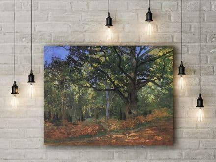 Claude Monet: Bodmer Oak Fontainbleau Forest. Fine Art Canvas.