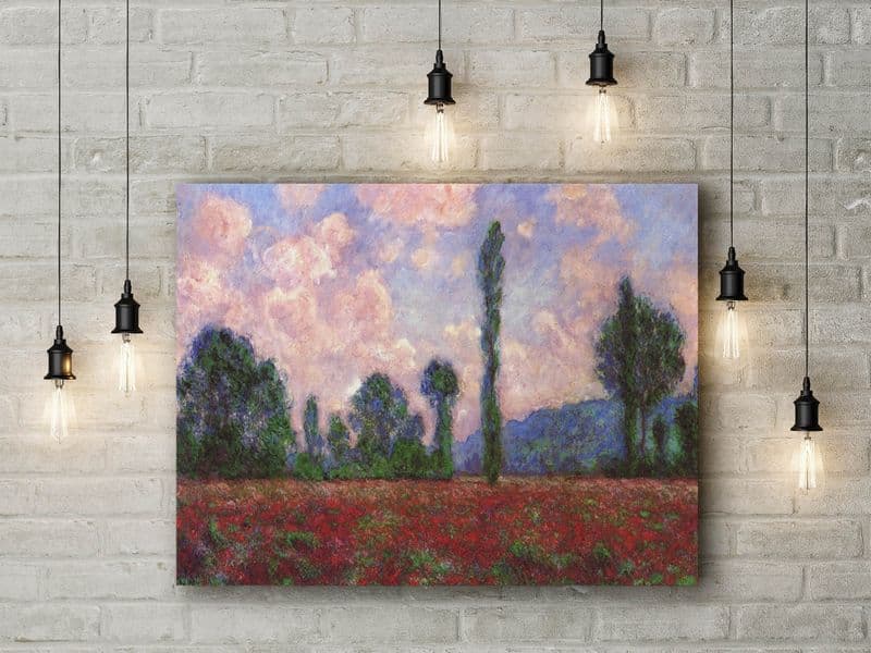Claude Monet: Landscape of Vernon. Fine Art Canvas.