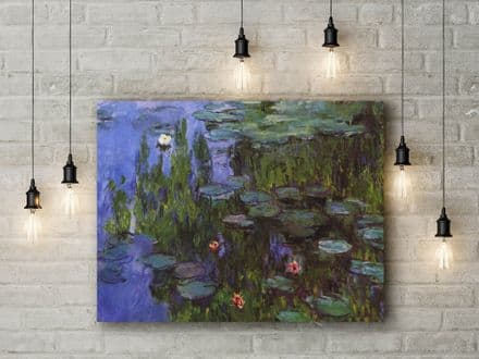 Claude Monet: Sea Roses. Fine Art Canvas.