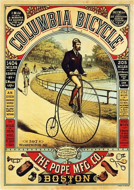 Columbia Bicycle Vintage Advertising Print/Poster (4888)