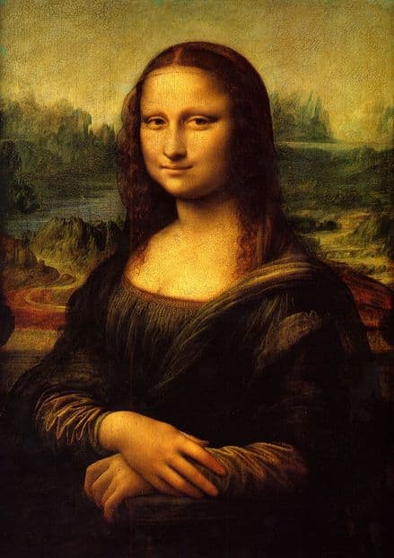 Da Vinci, Leonardo: Mona Lisa. Fine Art Print/Poster. Sizes: A4/A3/A2/A1 (001899)