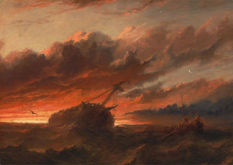 Danby, Francis: Shipwreck. Fine Art Print/Poster. Sizes: A4/A3/A2/A1 (004060)