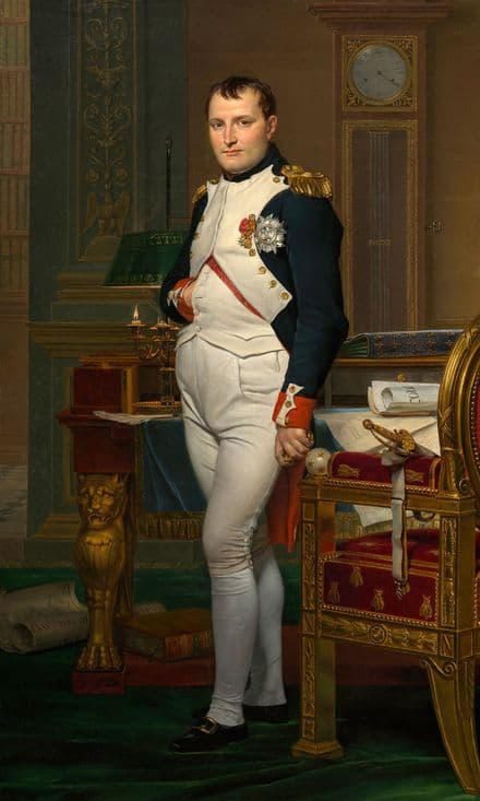 David, Jacques-Louis: The Emperor Napoleon in His Study at the Tuileries. Fine Art Print/Poster