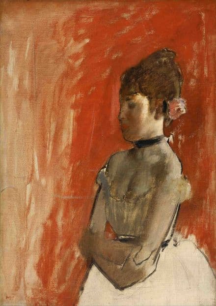 Degas, Edgar: Ballet Dancer with Arms Crossed. Fine Art Print/Poster. Sizes: A4/A3/A2/A1 (003737)