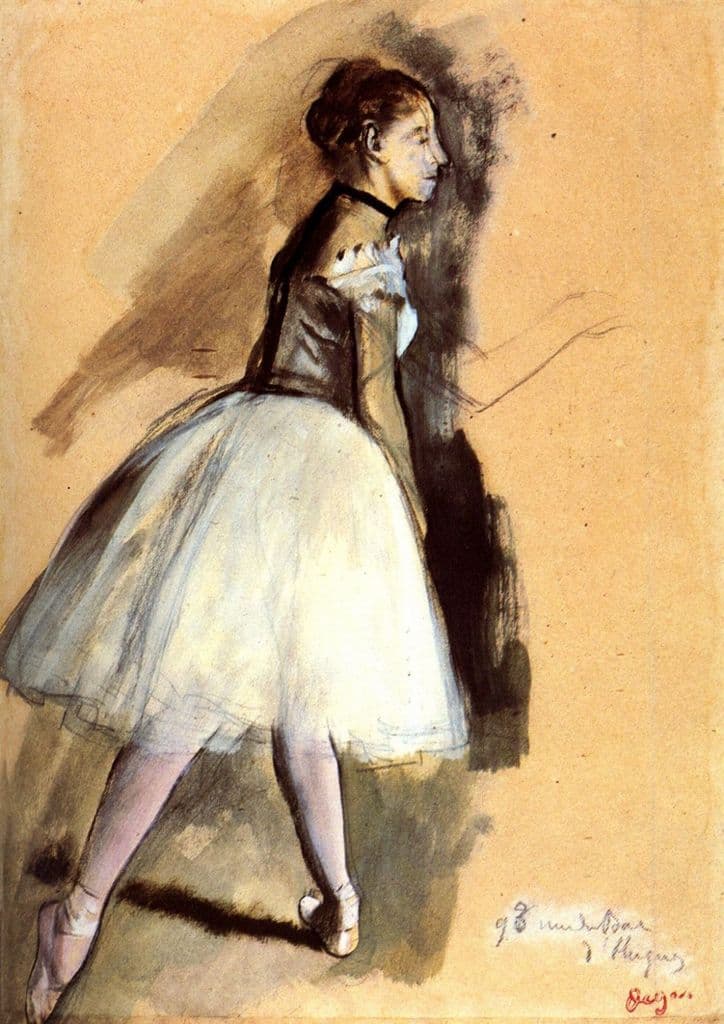 Degas, Edgar: Dancer in a Ballet Position Fine Art Print/Poster. Sizes: A4/A3/A2/A1 (00663)