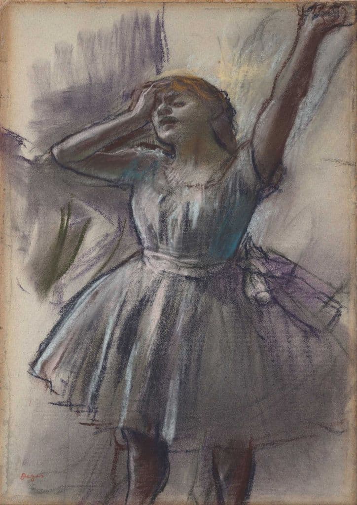 Degas, Edgar: Dancer Stretching. Fine Art Print/Poster. Sizes: A4/A3/A2/A1 (003742)