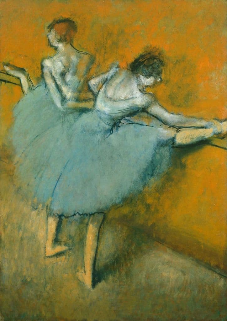 Degas, Edgar: Dancers at the Barre. Fine Art Print/Poster. Sizes: A4/A3/A2/A1 (003745)