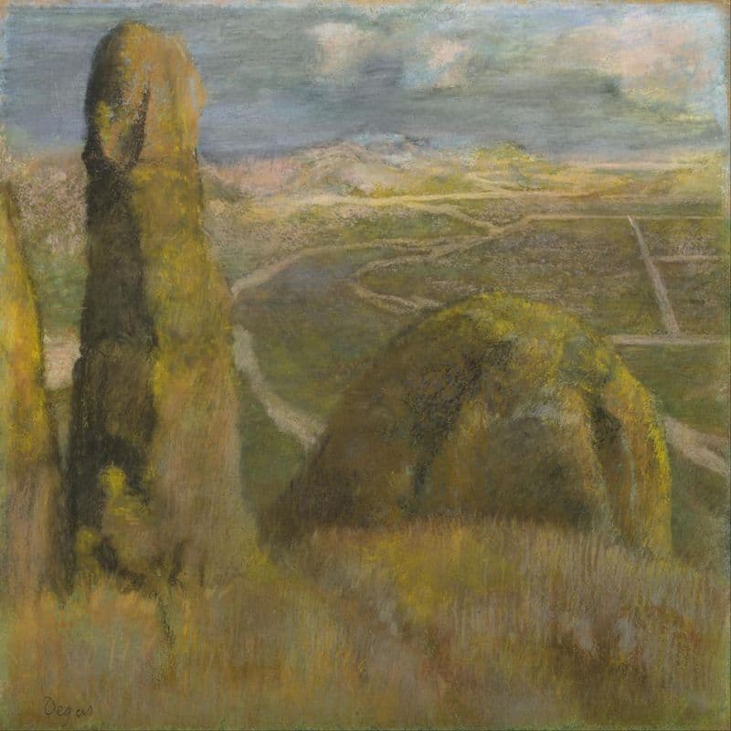 Degas, Edgar: Landscape. Fine Art Print/Poster. (003751)