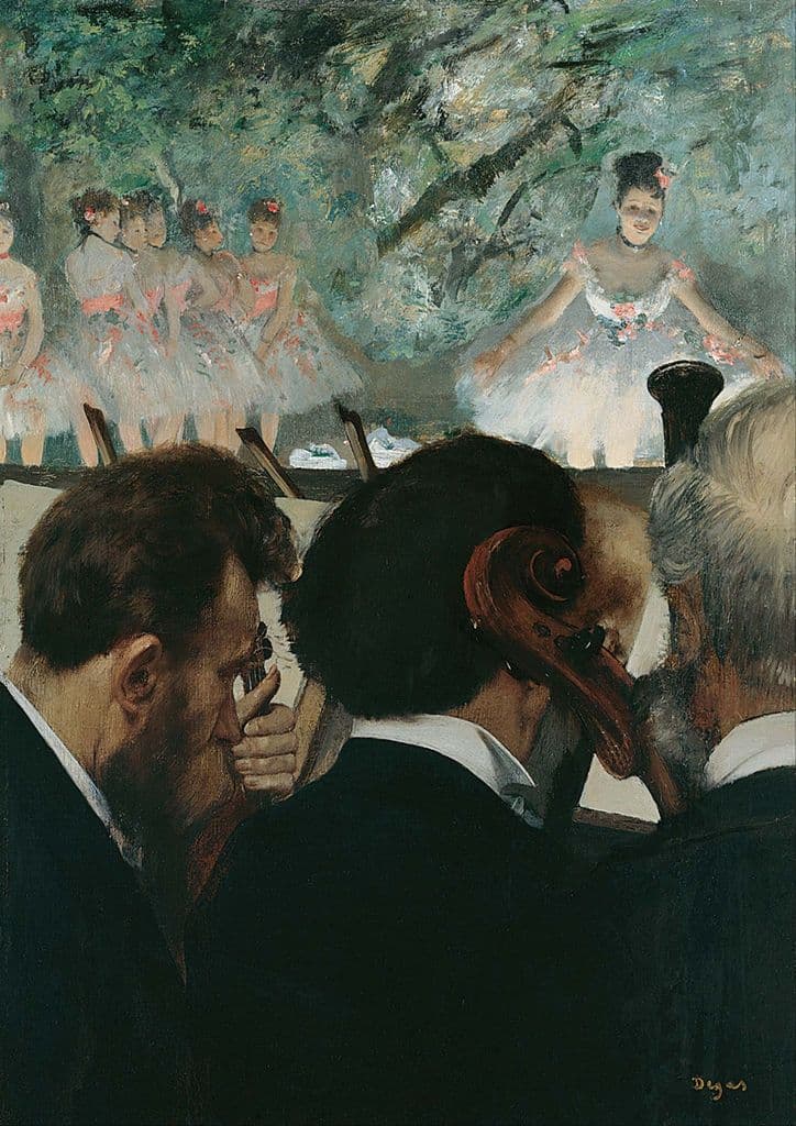 Degas, Edgar: Orchestra Musicians. Fine Art Print/Poster. Sizes: A4/A3/A2/A1 (003755)