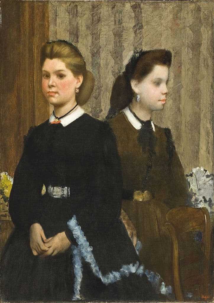 Degas, Edgar: The Bellelli Sisters. Fine Art Print/Poster. Sizes: A4/A3/A2/A1 (003763)