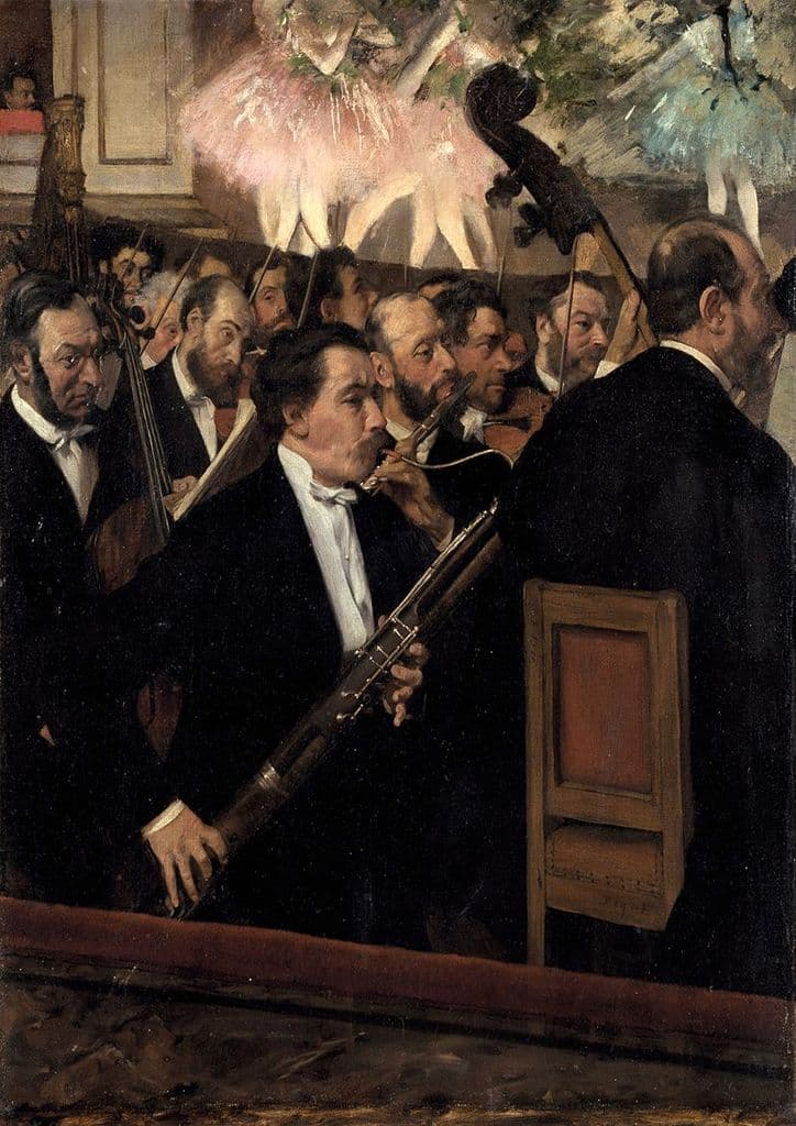Degas, Edgar: The Orchestra at the Opera. Fine Art Print/Poster. Sizes: A4/A3/A2/A1 (003768)