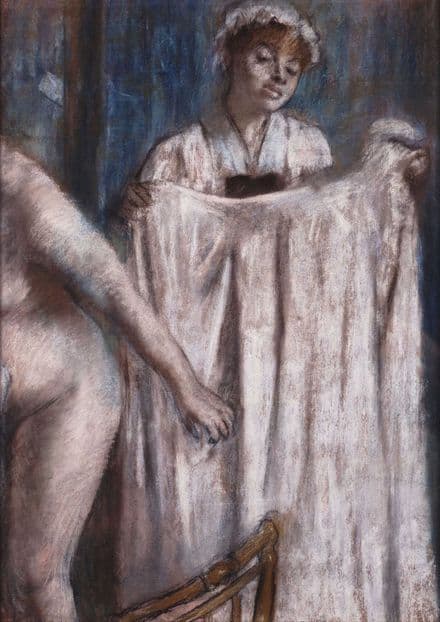 Degas, Edgar: Toilette after the Bath. Fine Art Print/Poster. Sizes: A4/A3/A2/A1 (003773)