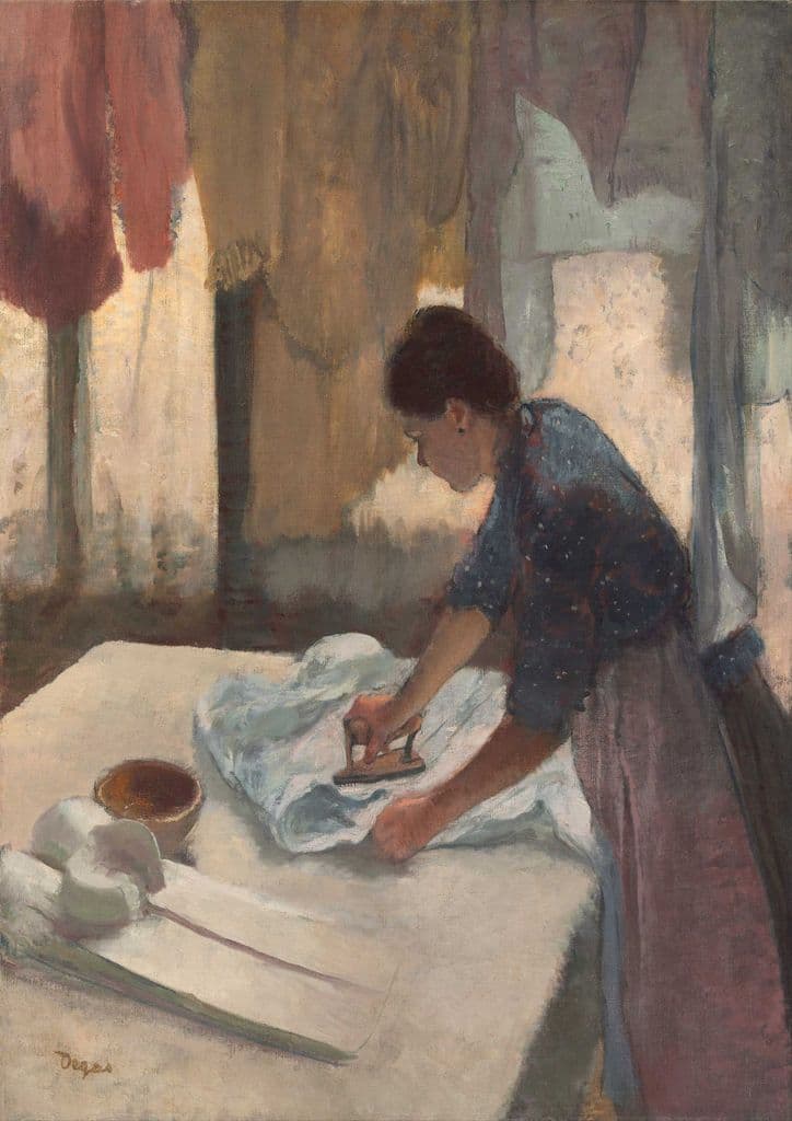 Degas, Edgar: Woman Ironing. Fine Art Print/Poster. Sizes: A4/A3/A2/A1 (003779)