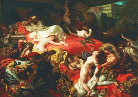 Delacroix, Eugene: The Death of Sardanapalus. Fine Art Print/Poster (4359)