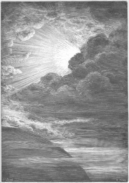 Dore, Gustave: The Creation of Light. Fine Art Print/Poster. Sizes: A4/A3/A2/A1 (001831)