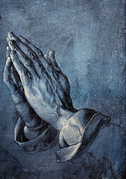Durer, Albrecht: Hands of an Apostle (Praying). Fine Art Print/Poster. Sizes: A4/A3/A2/A1 (001923)