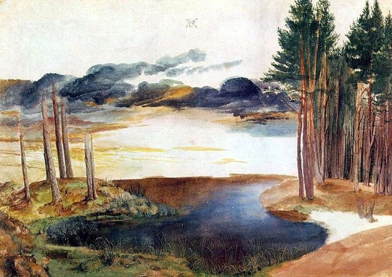 Durer, Albrecht: Pond in the Woods. Fine Art Landscape Print/Poster. Sizes: A4/A3/A2/A1 (00162)