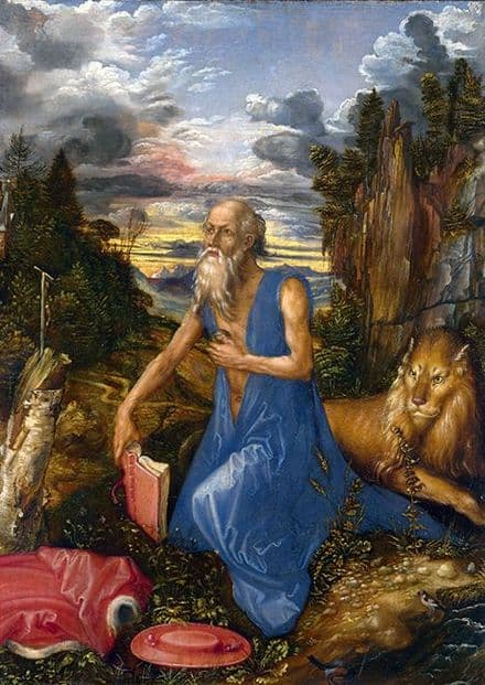Durer, Albrecht: Saint Jerome. Fine Art Print/Poster. Sizes: A4/A3/A2/A1 (001918)