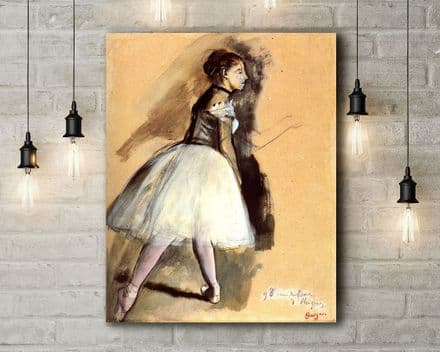 Edgar Degas: Dancer in a Ballet Position. Fine Art Canvas.