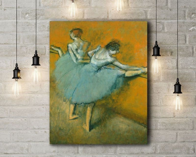 Edgar Degas: Dancers at the Barre. Fine Art Canvas.