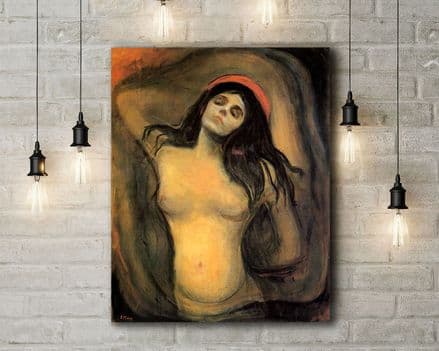 Edvard Munch: Madonna. Fine Art Canvas.