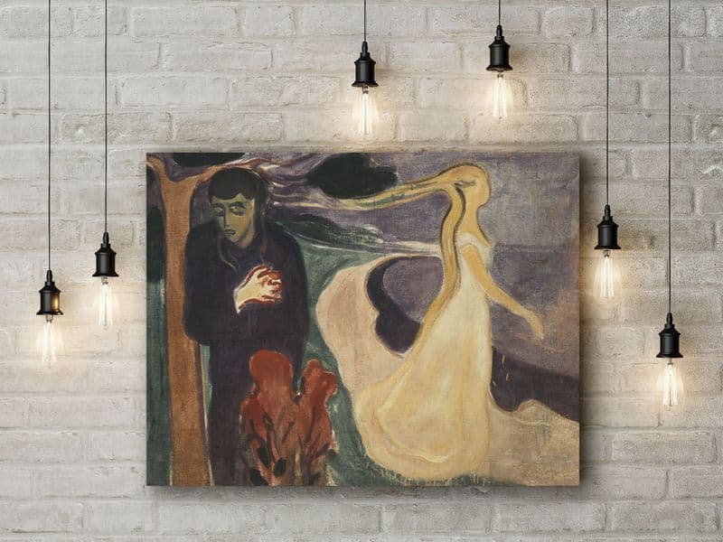 Edvard Munch: Separation. Fine Art Canvas.