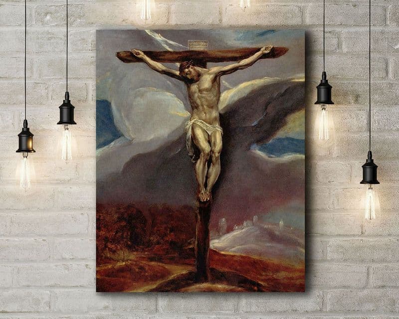 El Greco: Christ on the Cross. Fine Art Canvas.