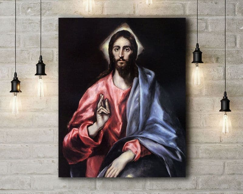 El Greco: Jesus. Fine Art Canvas.