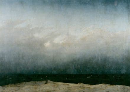 Friedrich, Casper David: The Monk by the Sea. Fine Art Print/Poster. Sizes: A4/A3/A2/A1 (003893)