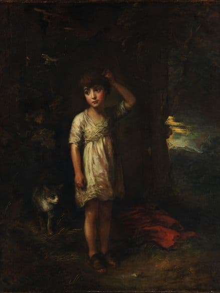 Gainsborough, Thomas: A Boy with a Cat - Morning. Fine Art Print/Poster (5249)