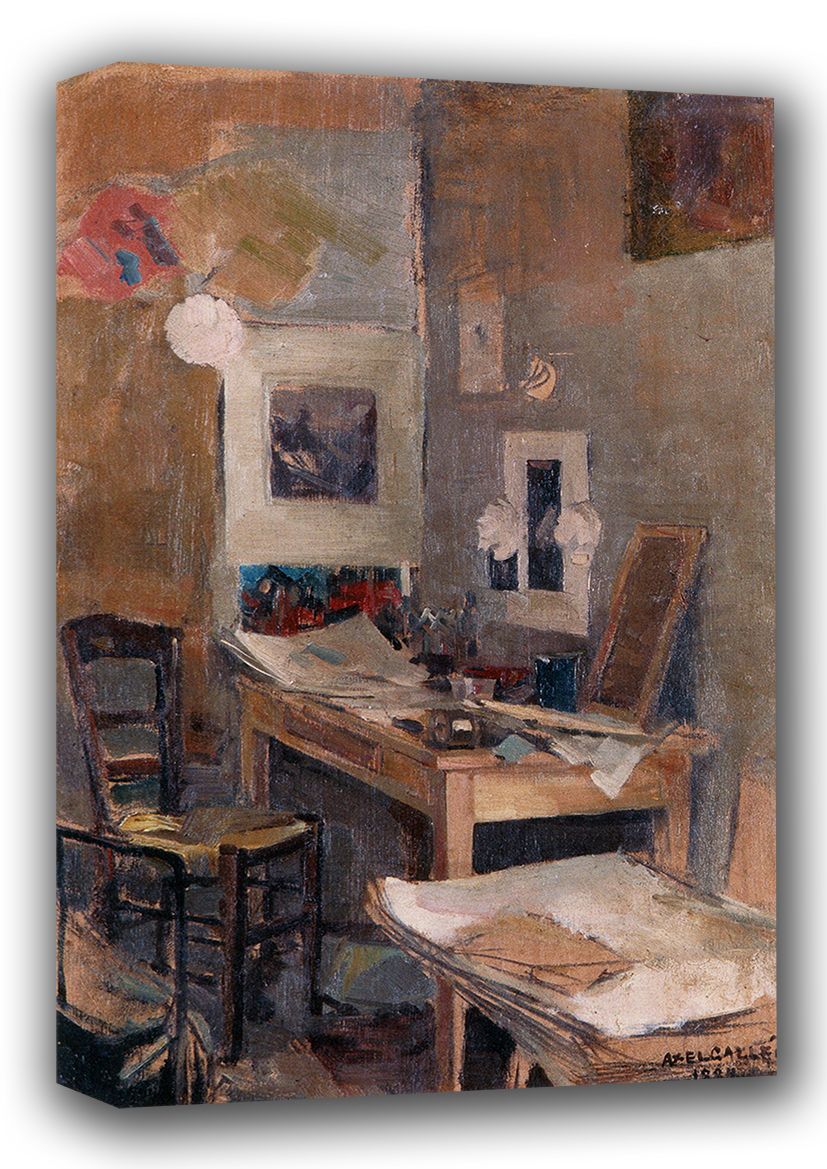 Gallen-Kallela, Akseli: My First Room in Paris. Fine Art Canvas. Sizes: A3/A2/A1 (001080)