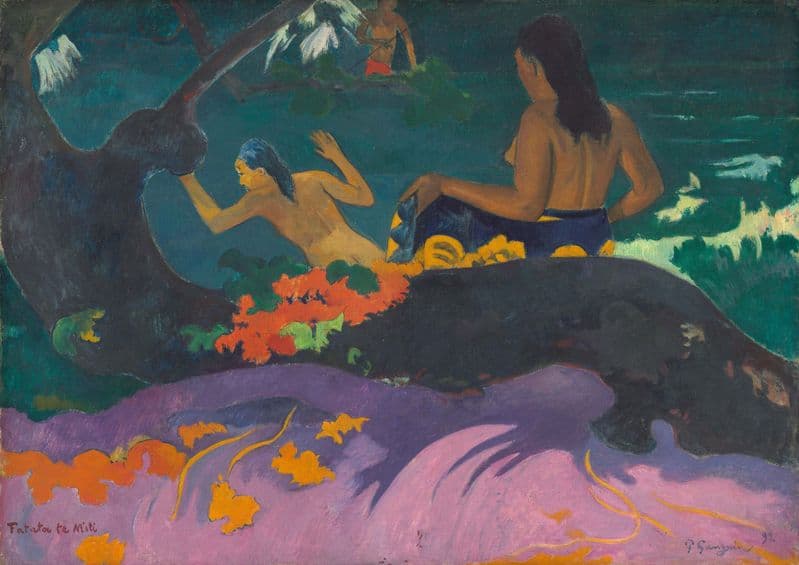 Gauguin, Paul: Fatata te Miti (By the Sea). Fine Art Print/Poster. Sizes: A4/A3/A2/A1 (004093)