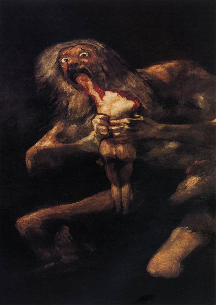 Goya, Francisco de: Saturn Devouring his Son. Fine Art Print/Poster. Sizes: A4/A3/A2/A1 (0022)