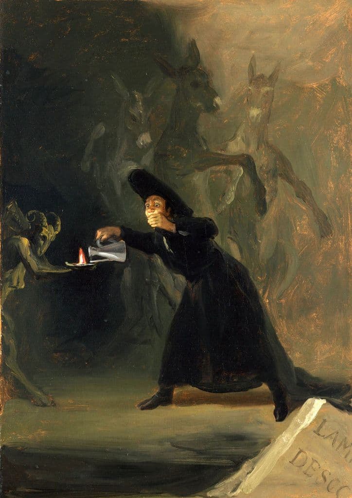Goya, Francisco de: The Bewitched Man. Fine Art Print/Poster. Sizes: A4/A3/A2/A1 (00122)