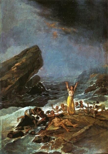 Goya, Francisco de: The Shipwreck. Fine Art Print/Poster. Sizes: A4/A3/A2/A1 (001435)